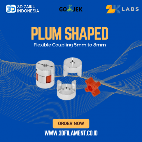 ZKlabs 3D Printer Motor Plum Flexible Coupling Coupler 5mm x 8mm